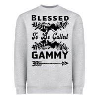 Heather Grey Blessed To Be Called Gammy Heavyweight Sweatshirt - Bettercallsaul