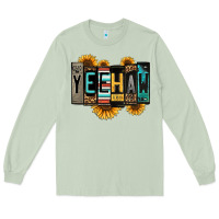 Matcha yeehaw license plate letters Long Sleeve Tee - Jasminsmagicworld
