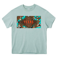 Arona western texas and bullskulls with turquoise and leopard licanse plate Heavy Core Tee - Artiststas
