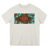 Cream western texas and bullskulls with turquoise and leopard licanse plate Heavy Core Tee - Artiststas