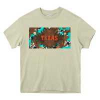 Western Texas And Bullskulls With Turquoise And Leopard Licanse Plate Heavy Core Tee | Teevron