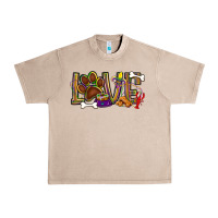 French Oak Mardi Gras love dog paw Urban Heavy Tee - BundleAndBundleShop