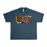 Midnight Navy Mardi Gras love dog paw Urban Heavy Tee - BundleAndBundleShop
