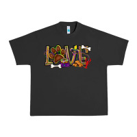 Pigment Black Mardi Gras love dog paw Urban Heavy Tee - BundleAndBundleShop