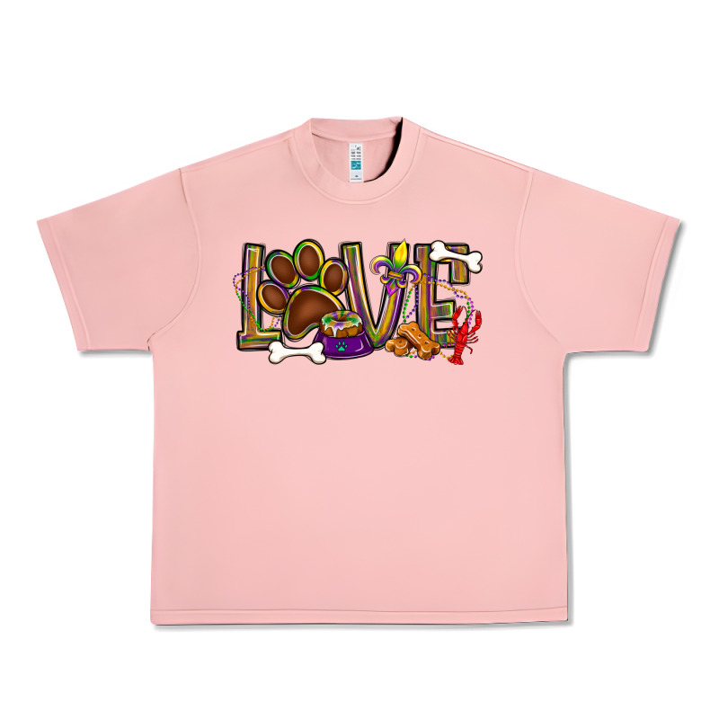 Mardi Gras Love Dog Paw Urban Heavy Tee by BundleAndBundleShop | Teevron