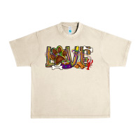 Sandshell Mardi Gras love dog paw Urban Heavy Tee - BundleAndBundleShop