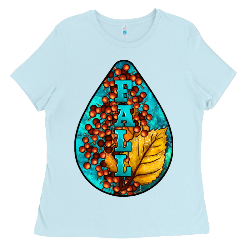 Fall Teardrop Ladies Tee by LillyAllenDesigns | Teevron