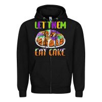 Black let them eat cake Zipper Hoodie - CowGirlArtShop