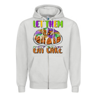 Dove Grey let them eat cake Zipper Hoodie - CowGirlArtShop