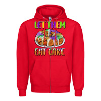 Red let them eat cake Zipper Hoodie - CowGirlArtShop