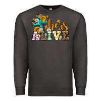 Smoke Easter Day He is alive with cross Premium Sweatshirt - OliviaCreatesArt