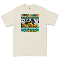 Bone sunflower cowhide serape coaster Premium Tee - BarkalooDesign