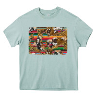 Arona western serape cowhide and leopard background Heavy Core Tee - Artiststas