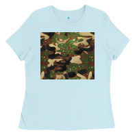 Baby Blue camouflage glitter Ladies Tee - BarkalooDesign