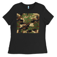 Black camouflage glitter Ladies Tee - BarkalooDesign