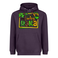Plum One lucky mama St. Patrick's Heavyweight Hoodie - OliviaCreatesArt