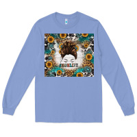Colony Blue mom life messy bun western Long Sleeve Tee - Jasminsmagicworld