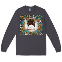 Mom Life Messy Bun Western Long Sleeve Tee | Teevron