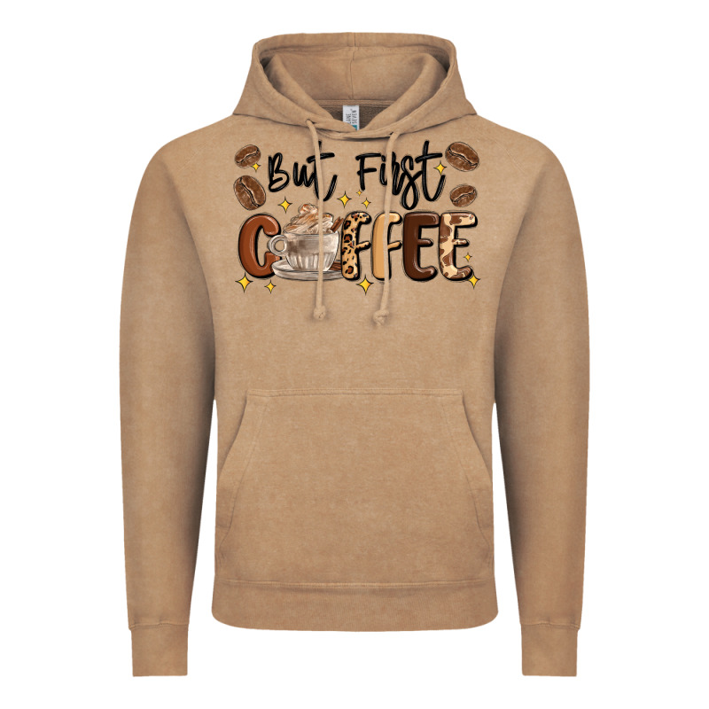 But First Coffee Vintage Hoodie by MaliasSmallBusiness | Teevron