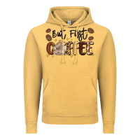 Vintage Mustard but first coffee Vintage Hoodie - MaliasSmallBusiness