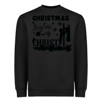 Black Christmas Begins With Christ Heavyweight Sweatshirt - Bettercallsaul