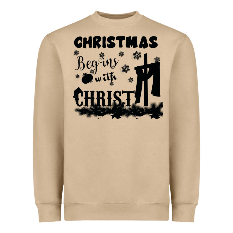 Christmas Begins With Christ Heavyweight Sweatshirt by Bettercallsaul | Teevron