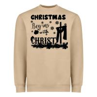 Mushroom Christmas Begins With Christ Heavyweight Sweatshirt - Bettercallsaul
