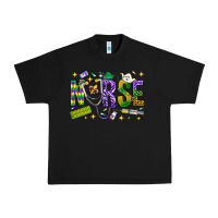 Black Mardi Gras nurse Urban Heavy Tee - BundleAndBundleShop
