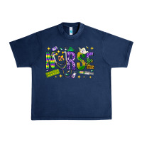 Navy Mardi Gras nurse Urban Heavy Tee - BundleAndBundleShop