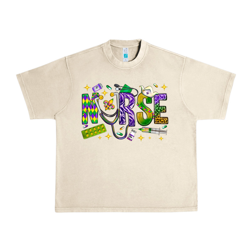 Mardi Gras Nurse Urban Heavy Tee by BundleAndBundleShop | Teevron