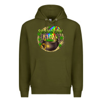 Army Green shamrock farm Premium Hoodie - CowGirlArtShop