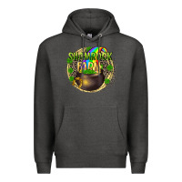 Charcoal Heather shamrock farm Premium Hoodie - CowGirlArtShop