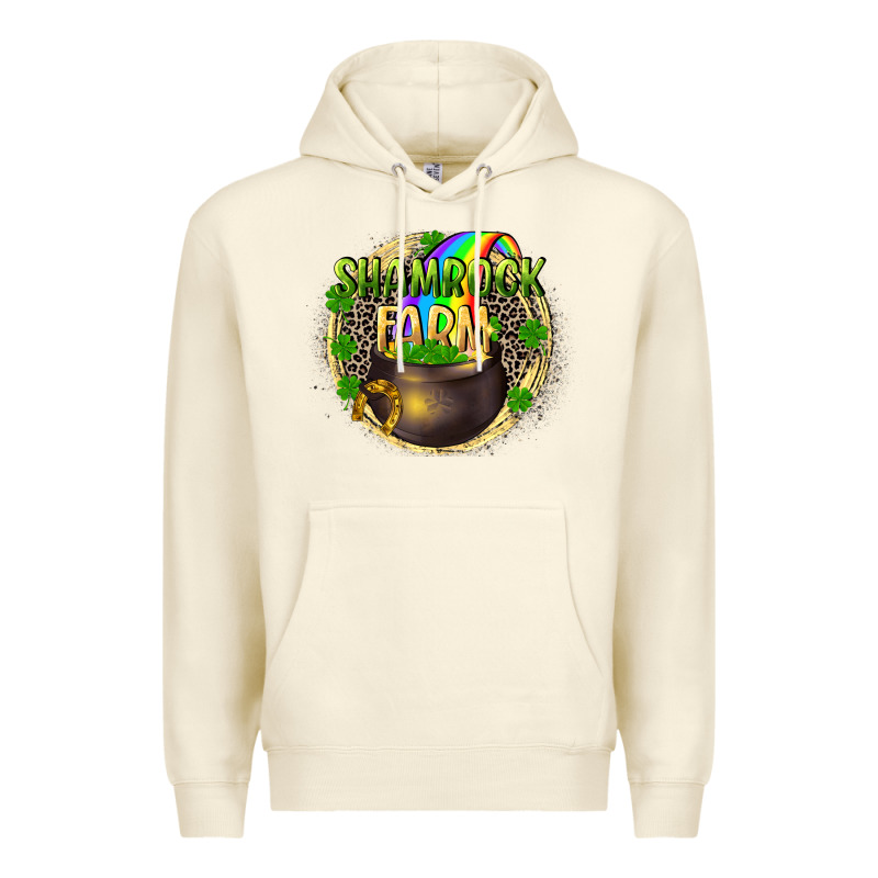 Shamrock Farm Premium Hoodie by CowGirlArtShop | Teevron