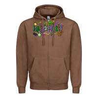 Chestnut hairstylist mardi gras Zipper Hoodie - CowGirlArtShop