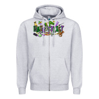 Heather Grey hairstylist mardi gras Zipper Hoodie - CowGirlArtShop