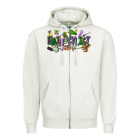 Oatmeal Heather hairstylist mardi gras Zipper Hoodie - CowGirlArtShop