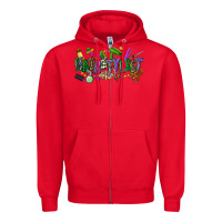 Red hairstylist mardi gras Zipper Hoodie - CowGirlArtShop