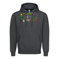 Smoke hairstylist mardi gras Zipper Hoodie - CowGirlArtShop
