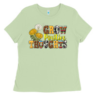 Matcha grow positive thoughts Ladies Tee - NancyCooperArtShop