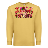 Antique Gold One loved nana Valentine's Day Premium Sweatshirt - FaDigitalArtStudio