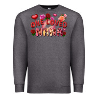 Charcoal Heather One loved nana Valentine's Day Premium Sweatshirt - FaDigitalArtStudio