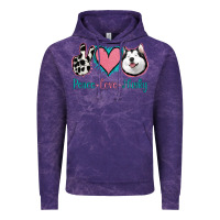 Cloud Purple Peace Love Husky Vintage Hoodie - Jasminsmagicworld