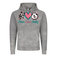Cloud Rock Peace Love Husky Vintage Hoodie - Jasminsmagicworld