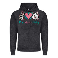 Vintage Black Peace Love Husky Vintage Hoodie - Jasminsmagicworld