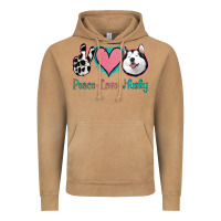 Vintage Camel Peace Love Husky Vintage Hoodie - Jasminsmagicworld
