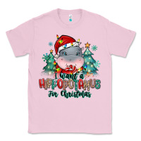 Bubblegum Pink i want a hippopotamus for christmas Classic Tee - MaliasSmallBusiness