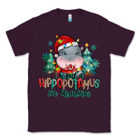 Plum i want a hippopotamus for christmas Classic Tee - MaliasSmallBusiness