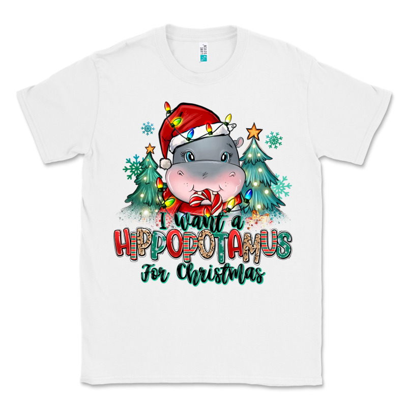 I Want A Hippopotamus For Christmas Classic Tee by MaliasSmallBusiness | Teevron