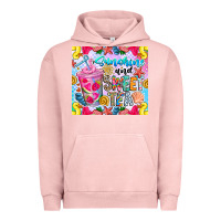 Pigment Salmon summer vibes with sweet tea Urban Hoodie - CowhideDigitalArt