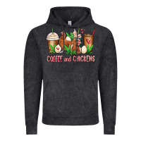 Vintage Black chicken   coffee cups Vintage Hoodie - MaliasSmallBusiness